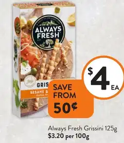 Foodworks Always Fresh Grissini offer