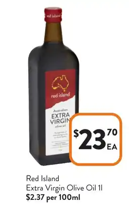 Foodworks Red Island Extra Virgin Olive Oil offer