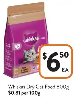 Foodworks Whiskas Dry Cat Food offer