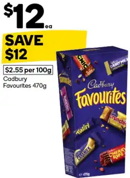 Woolworths Cadbury Favourites offer