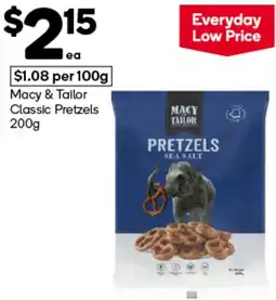 Woolworths Classic Pretzels Macy & Tailor offer