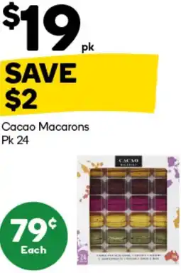 Woolworths Cacao Macarons offer
