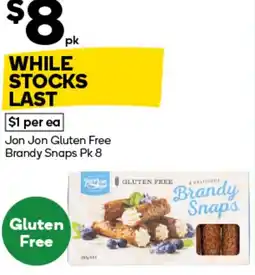 Woolworths Jon Jon Gluten Free Brandy Snaps offer