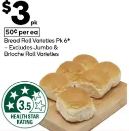 Woolworths Bread Roll Varieties offer