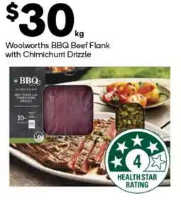 Woolworths Woolworths BBQ Beef Flank with Chimichurri Drizzle offer