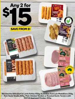 Woolworths Woolworths BBQ Beef or Lamb Koftas offer