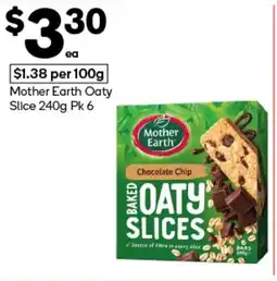 Woolworths Mother Earth Oaty Slice offer