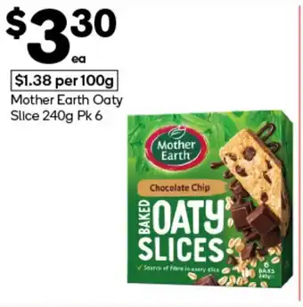 Woolworths Mother Earth Oaty Slice offer