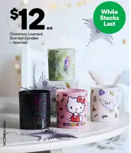 Woolworths Christmas Licensed Scented Candles offer