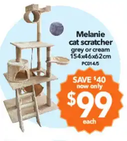 Cheap as Chips Melanie cat scratcher grey or cream offer