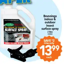Cheap as Chips Brunnings indoor & outdoor insect surface spray offer