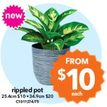Cheap as Chips rippled pot offer