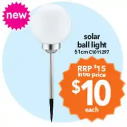 Cheap as Chips solar ball light offer