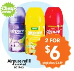 Cheap as Chips Airpure refill assorted offer