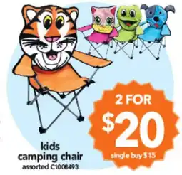 Cheap as Chips kids camping chair assorted offer
