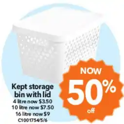Cheap as Chips Kept storage bin with lid offer