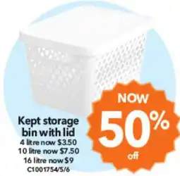 Cheap as Chips Kept storage bin with lid offer
