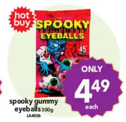 Cheap as Chips spooky gummy eyeballs offer