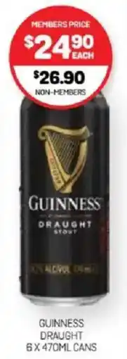 Harry Brown Guinness draught cans offer