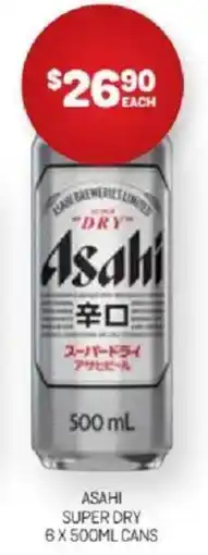Harry Brown Asahi super dry cans offer
