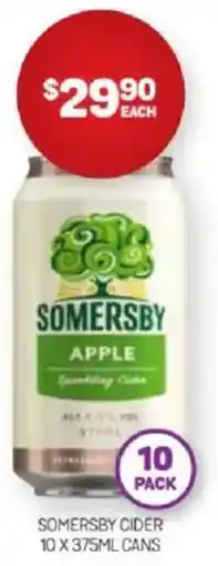 Harry Brown Somersby cider cans offer
