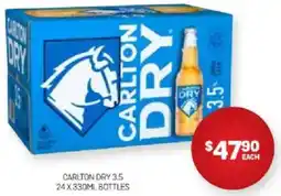 Harry Brown Carlton dry 3.5 bottles offer