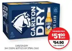 Harry Brown Carlton dry bottles or cans offer