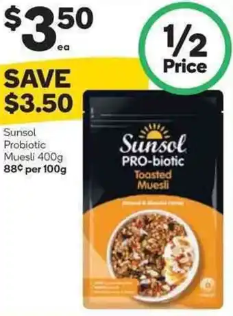 Sunsol Probiotic Muesli 400g