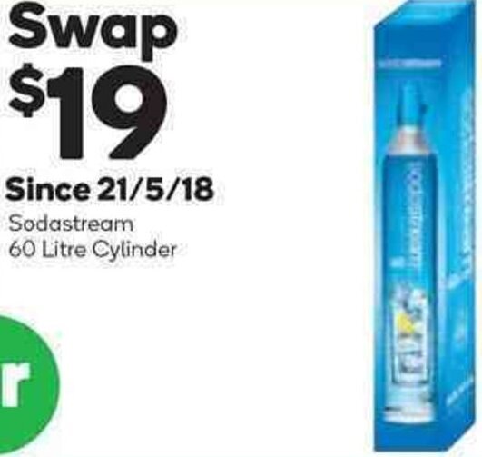 Sodastream 60 Litre offer at Woolworths