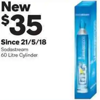 Woolworths Sodastream 60 Litre Cylinder offer