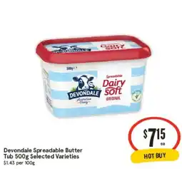 IGA Devondale spreadable butter tub offer