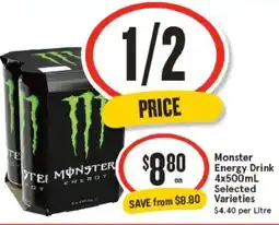 IGA Monster energy drink offer