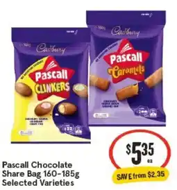 IGA Pascall chocolate share bag offer