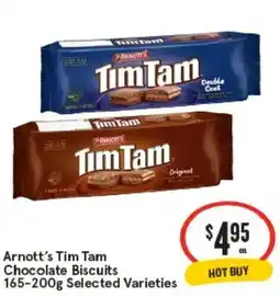 IGA Arnott's tim tam chocolate biscuits offer