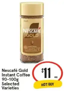 IGA Nescafé gold instant coffee selected varieties offer