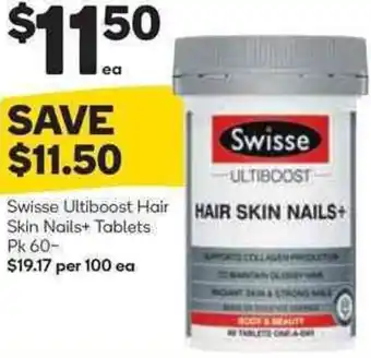 Swisse Ultiboost Hair Skin Nails+ Tablets