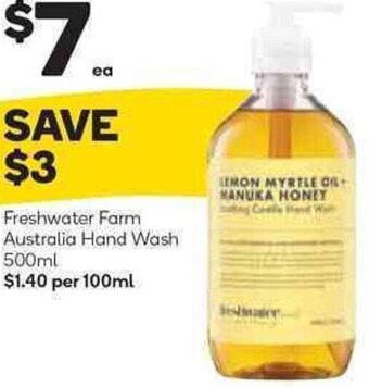 Woolworths Freshwater Farm Australia Hand Wash 500ml offer