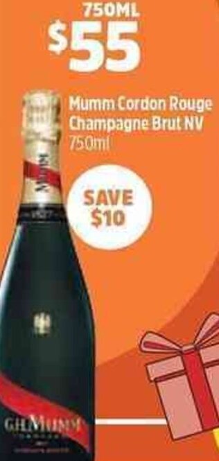 Woolworths Mumm Cordon Rouge Champagne Brut 750ml offer