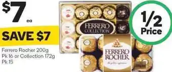 Woolworths Ferrero Rocher 200g offer