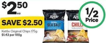 Woolworths Kettle Original Chips 175g offer