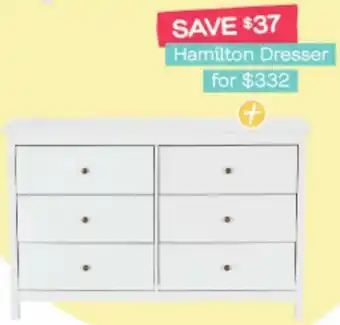 Fantastic Furniture Hamilton Dresser offer