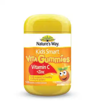 Chemist Warehouse Nature’s way kids smart vita gummies vitamin c + zinc 120 pastilles offer