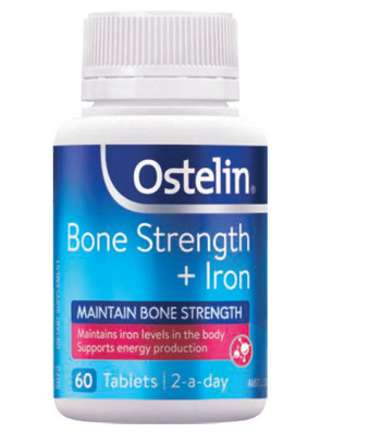 Chemist Warehouse Ostelin bone strength + iron 60 tablets offer