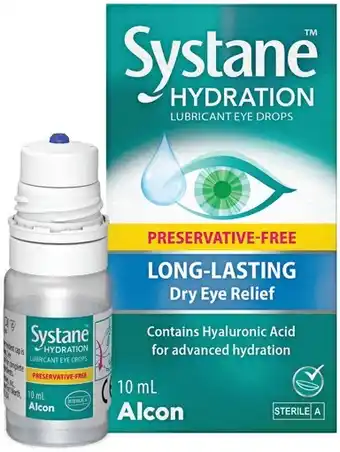 Pharmacy Best Buys Systane hydration lubricant eye drops offer