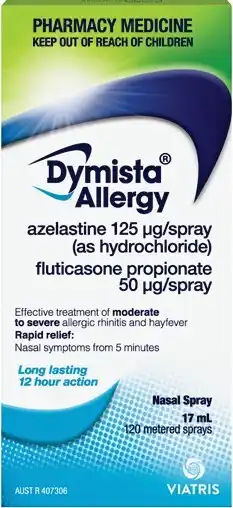 Pharmacy Best Buys Dymista allergy nasal spray 120 metered sprays offer