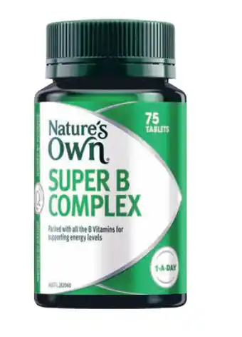 Chemist Warehouse Nature’s own super b complex 75 tablets offer