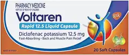 Pharmacy Best Buys Voltaren Rapid 12.5 Liquid Capsule 20 Capsules offer
