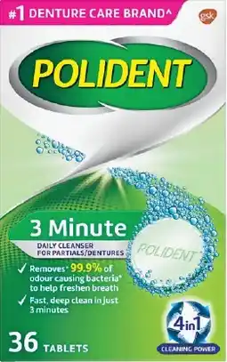 Pharmacy Best Buys Polident 3 minute daily cleanser offer