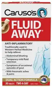 Amcal Pharmacies Caruso’s Fluid Away 30 Tablets offer