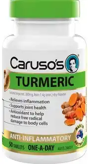 Amcal Pharmacies Caruso’s Turmeric 50 Tablets offer